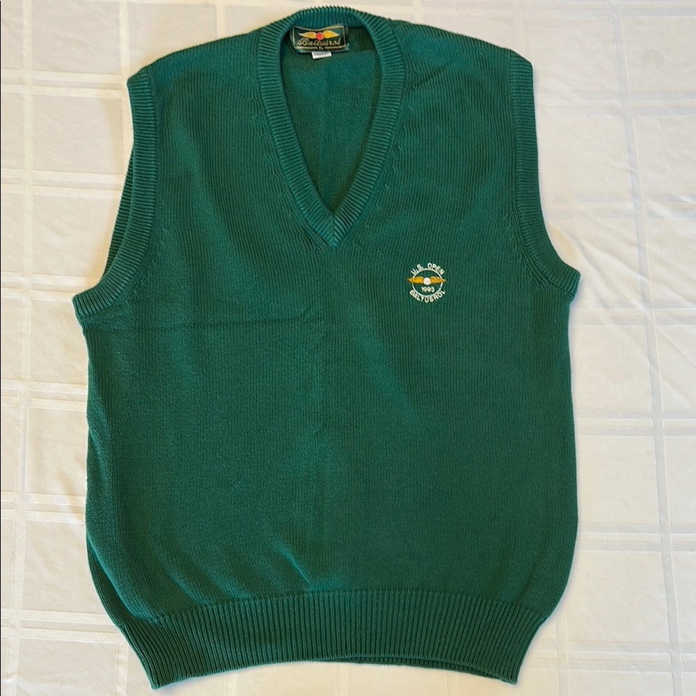 Vintage Green Sweater Vest
